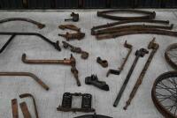 SIDECAR: A quantity of miscellaneous parts including wheels, guards, springs, brackets etc [Location: Sydney] - 4