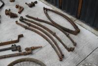 SIDECAR: A quantity of miscellaneous parts including wheels, guards, springs, brackets etc [Location: Sydney] - 9