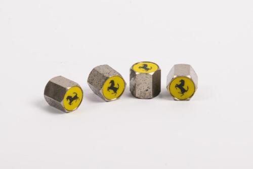 FERRARI VALVE CAPS: A set of 4 Ferrari valve stem caps