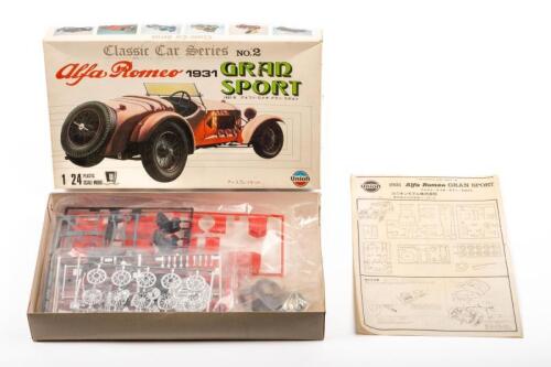ALFA ROMEO: A Union 1:24 scale, Classic Car Series No.2, 1931 Alfa Romeo Gran Sport model kit, all parts sealed