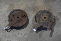 BSA: Front and rear brake assemblies, believed to be BSA M20 [Location: Sydney]