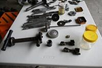NORTON: Large quantity of Norton/Webb fork parts including headstocks, triple clamps, new bolts, headtock bearings, reconditioned side links, circa mid 1930s-1940s [Location: Sydney] - 8