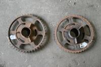 ROYAL ENFIELD: Two rear sprockets, believed to suit Royal Enfield or Norton [Location: Sydney]