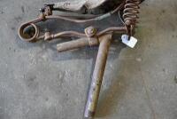 SEAT: Early seat frame with post in need of repair, 300mm long [Location: Sydney] - 4