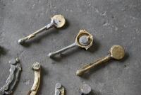 LEVERS: A group of reproduction levers and gear change quadrants [Location: Sydney] - 2