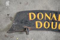 NUMBER PLATE MOUNT: Painted in 'Donald Doug' livery, to suit veteran or vintage Douglas motorcycle [Location: Sydney] - 2