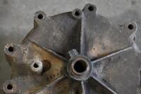 AJS: OHV 500cc single-cylinder engine cases and timing cover [Location: Sydney]. - 2