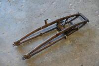 ROVER: A pair of Rover fork blades with pivot clamp,&nbsp;23 inches to centre to centre [Location: Sydney]