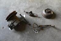 DOUGLAS:A Douglas gearbox, unknown model, believed to be 4hp, complete 3 speed with pulley, gearbox turns [Location: Sydney]