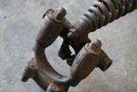 WEBB: Fork triple clamp and spring, possibly Webb [Location: Sydney] - 3