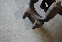 WEBB: Fork triple clamp and spring, possibly Webb [Location: Sydney] - 4