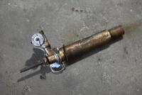 OIL PUMP: Hand oil pump for petrol tank, believed to be Enots, possibly BSA with a twin outlet [Location: Sydney] - 3