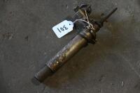 OIL PUMP: Hand oil pump for petrol tank, believed to be Enots, possibly BSA with a twin outlet [Location: Sydney] - 5