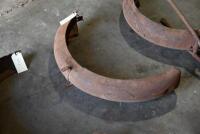 MUDGUARDS: A group of 4 mudguards, believed to be Douglas [Location: Sydney] - 4