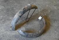 MUDGUARDS: A pair of mudguards, unknown make and model [Location: Sydney]