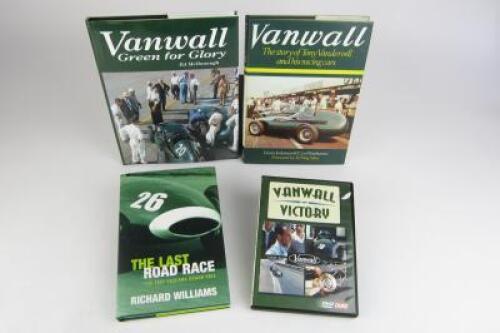 VANWALL: Collection of Vanwall books and DVD.