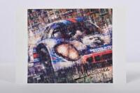 PORSCHE: A Ferrigno print of the Vic Elford/Gerard Larrousse Porsche 917 from Sebring 12HR 1971. Gerard Larrousse signature