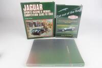 JAGUAR: Three hardcover Jaguar books. Limited Edition copy of 'Cat out of the Bag'.
