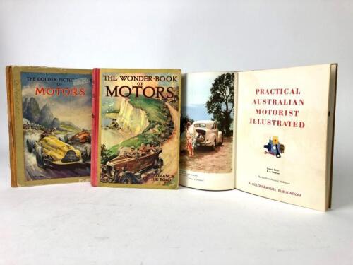 MOTORS/MOTORING: Three period hardcover books detailing motors/motoring