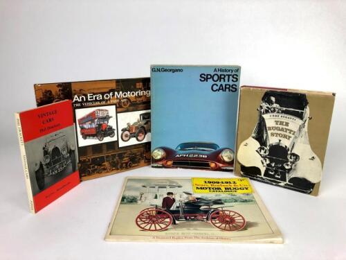 CLASSIC CARS: Five books detailing classic and sports cars. 'The Bugatti Story' by L'Ebe Bugatti