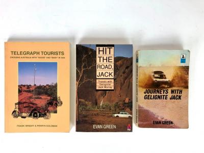 AUSTRALIAN CAR NOVELS: Three softcover novels. Evan Green books