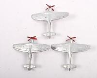 TEMPEST II: A collection of three c1950s Dinky No.730 Tempest II fighter planes - 3