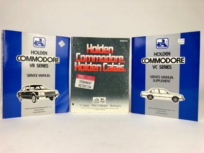 HOLDEN: Holden VB, VC and V Series service manuals and parts catalogue