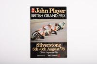 BRITISH GRAND PRIX: A official programme&nbsp;for the 1978 John Player British Grand Prix Silverstone 5th-6th August. Programme signed by Greg Hansford in blue pen [Location: Cheltenham, VIC]