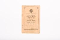 AUSTRALIAN TT: A very rare program from the Australian Tourist Trophy Motor Cycle Races event held 26th March, 1932 at Bathurst 1932 [Location Cheltenham, VIC]