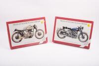 MOTORCYCLE JIGSAW PUZZLE: Two Carlyn 1000 Jigsaw puzzle sets, includes 1949 Vincent Black Shadow 1000cc and 1959 Manx Norton 500cc [Location Cheltenham, VIC]