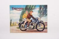 TRIUMPH: A promotional booklet published by Triumph Motorcycles featuring their 1951 model range [Location Cheltenham, VIC]