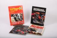 MOTORCYCLE MAINTENANCE: Four books all relating to motorcycle maintenace and riding techniques [Location Cheltenham, VIC]