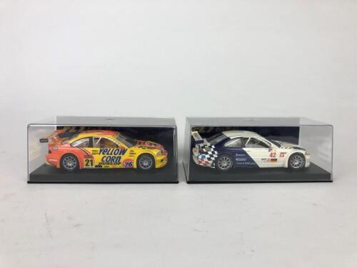 BMW: Two unused BMW M3 GTR 1:32 scale slot cars by Fly Car Model
