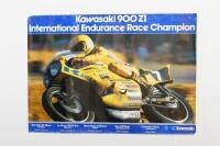 KAWASAKI: An original 1975 Kawasaki 900 Z1 poster featuring the Godier Genoud independent race team [Location Cheltenham, VIC]