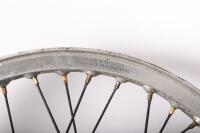 AJS 7R: An AJS 7R 1954 Rear Wheel Assembly with custom axle fitted [Location Cheltenham, VIC] - 2