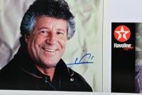 ANDRETTI: Four items related to Mario Andretti. Mario Andretti signed 'DRIVER OF THE CENTURY' profile cards - 2
