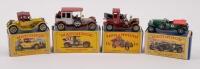 MATCHBOX: Four Matchbox models&nbsp;including 1912 Packard Landaulet, 1913 Cadillac, 1912 Rolls-Royce and a 1929 4 1/2 Litre 'Blower' Bentley