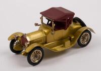 MATCHBOX: Four Matchbox models&nbsp;including 1912 Packard Landaulet, 1913 Cadillac, 1912 Rolls-Royce and a 1929 4 1/2 Litre 'Blower' Bentley - 4