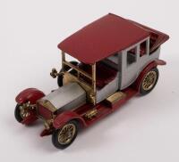 MATCHBOX: Four Matchbox models&nbsp;including 1912 Packard Landaulet, 1913 Cadillac, 1912 Rolls-Royce and a 1929 4 1/2 Litre 'Blower' Bentley - 5