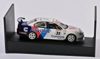 J/BARGWANNA: A limited edition 1:18 scale Autoart Commodore VT as race by Jason Bargwanna in 2000 Shell Series Championship Valvoline Cummins, with COA numbered 1630/2310, roof signed by Bargwanna, in fitted window box. - 3