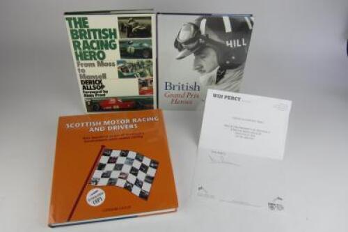 BRITISH RACING: British racing books. Graham Gauld and Win Percy signatures.