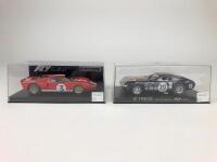 FLY CAR MODEL: Two unused 1:32 scale slot cars by Fly Car Model. Ford GT40 MkII and Ferrari Daytona