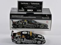 COMMODORE: A limited edition 1:18 scale Classic Carlectables Holden VE Series II Commodore as raced by R. Kelly in 2011 Jack Daniels racing, #7, with COA signed by Kelly numbered 467/500, windscreen signed by Kelly, in double fitted box