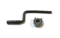 DB5/6: Hand-winder for electric window override with chrome access cover - 2