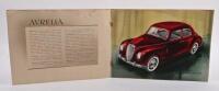LANCIA AURELIA: A original and scarce 1950 Lancia Aurelia brochure, 6 pages, colour printed with renderings of the vehicle along with specifications, text in French, Italian, English, German - 3