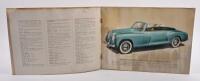 LANCIA AURELIA: A original and scarce 1950 Lancia Aurelia brochure, 6 pages, colour printed with renderings of the vehicle along with specifications, text in French, Italian, English, German - 4
