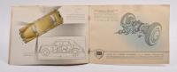 LANCIA AURELIA: A original and scarce 1950 Lancia Aurelia brochure, 6 pages, colour printed with renderings of the vehicle along with specifications, text in French, Italian, English, German - 7