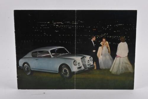 LANCIA AURELIA: A c1950s original Lancia Aurelia sales brochure, four pages, English text, coloured print