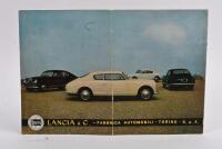 LANCIA AURELIA: A c1950s original Lancia Aurelia sales brochure, four pages, English text, coloured print - 5