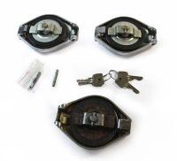 THREE DBSV8 FUEL CAPS: Two NOS fuel caps with keys - 2